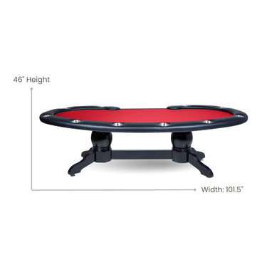 Poker Table Set With LED Lights – The Lumen HD Classic by BBO - Black